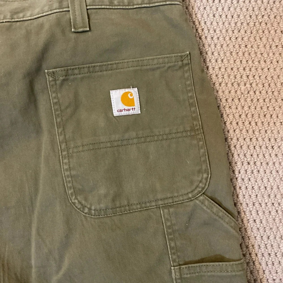 Carhartt Green Cotton Canvas Work Job Utility Short 44 - Picture 4 of 4